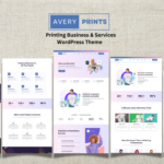 Avery Printing - Printing Business & Print on Demand Services WordPress Theme