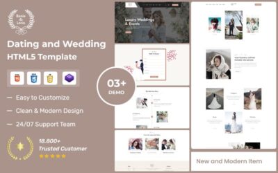 BanieLorie - Dating and Wedding Photography HTML Template Website Template