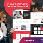 CreaGraph - Premium Digital Agency Elementor Template kit Elementor Kit