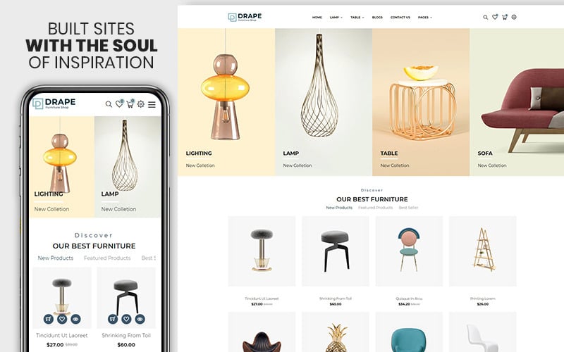 Drap - Furniture & Interior Bootstrap Shopify Theme Drap - Furniture & Interior Bootstrap Shopify Theme