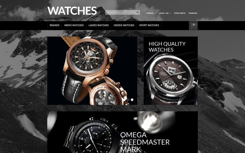 Elegant Timepieces PrestaShop Theme Elegant Timepieces PrestaShop Theme