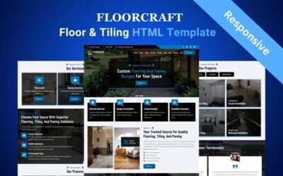 FloorCraft - Flooring, Tiling, Paving Services HTML Website Template