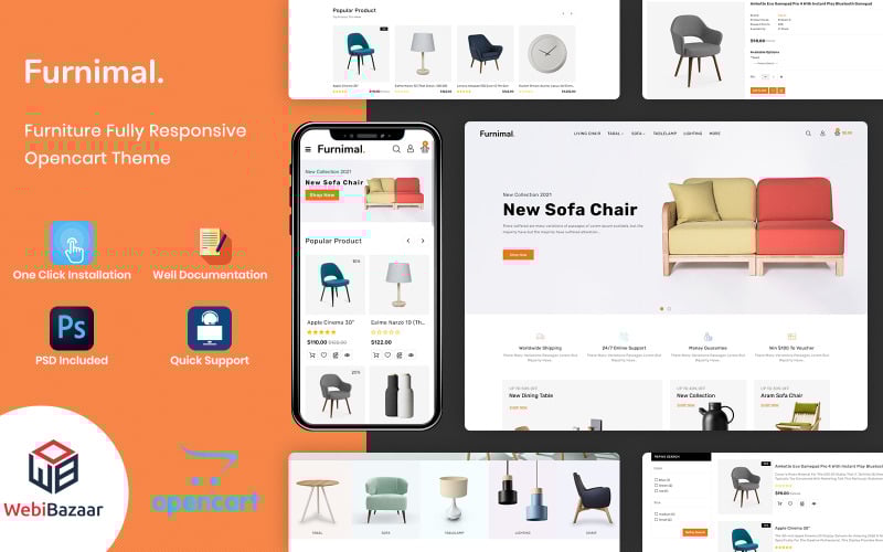 Furnimal - Multipurpose Furniture & Interior OpenCart Template Furnimal - Multipurpose Furniture & Interior OpenCart Template