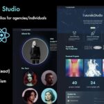 Futuristic Studio - Creative portfolio using Gatsby JS Website Template