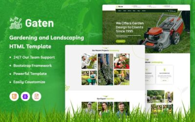 Gaten - Gardening and Landscaping Website Template