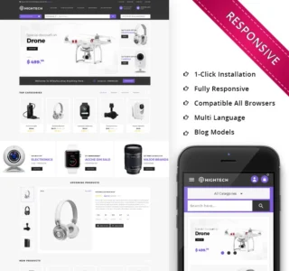 HiTech Electronic - Responsive PrestaShop Theme