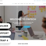 Intense - Startup Company Mobile App with Built-In Novi Builder Landing Page Template