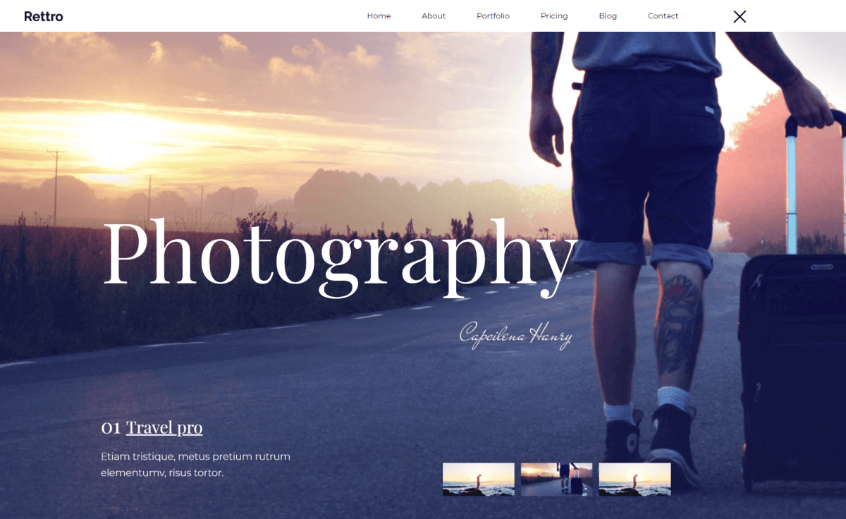 Journey - One Page Photographer Template Journey - One Page Photographer Template