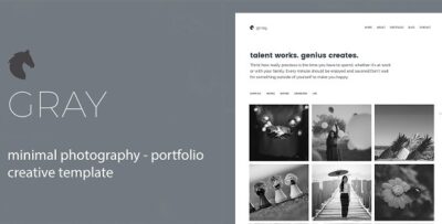 KROME - Pure & Minimal Creative Portfolio Agency Photography Template