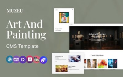 MUZUE - Art and Sculpture Gallery Wordpress Elementor Theme WordPress Theme