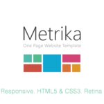 Metrika Responsive OnePage WordPress Theme