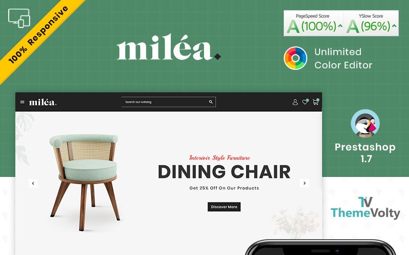 Milea Furniture Mega Store PrestaShop Theme Milea Furniture Mega Store PrestaShop Theme