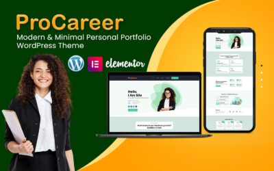 ProCareer - A stunning and professional Portfolio WordPress theme