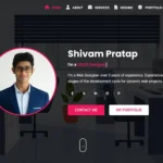 Shivam - Personal Portfolio and Resume/CV Landing page Template
