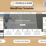 Sparkle & Shine - Wallpapering & Painting WordPress Template WordPress Theme