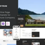 Spectrum - Architecture One Page Modern HTML Landing Page Template
