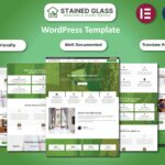 Stained Glass - Windows & Doors Services WordPress Template WordPress Theme