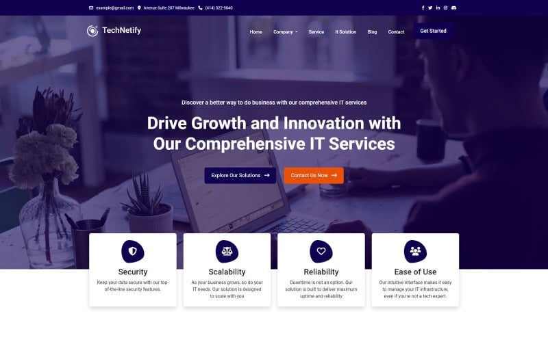 TechNetify - IT Solution & Multi-Purpose HTML Template Website Template TechNetify - IT Solution & Multi-Purpose HTML Template Website Template