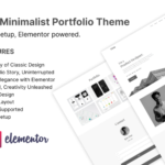 Vista - Minimalist Portfolio Theme WordPress Theme