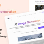 AI Image Generator React Template - Geralt AI