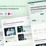 Aicademy - AI School &Academy Elementor Template Kit v1.0