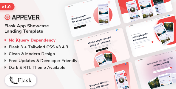 Appever - Flask App Showcase Template Appever - Flask App Showcase Template