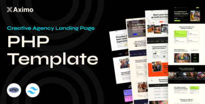 Aximo - PHP - Creative Agency Tailwind Template