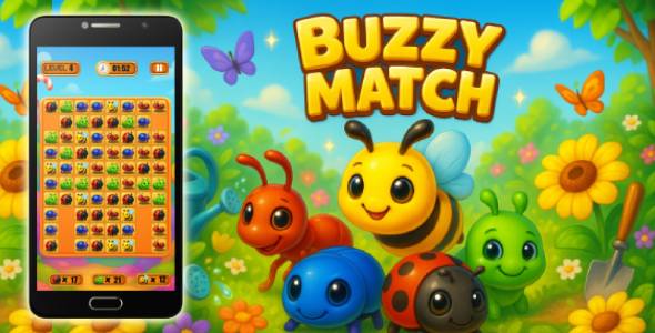 Buzzy Match - Addictive Match-3 Puzzle Game | Construct 3 | HTML5 Buzzy Match - Addictive Match-3 Puzzle Game | Construct 3 | HTML5