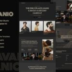Cavanio - Barbershop & Hair Studio Elementor Template Kit