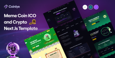 Coinlye - Meme coin ICO & Crypto Next Js Template