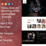 Crafter - Tattoo Bootstrap Landing Page Template