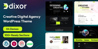 Dixor - Creative Digital Agency WordPress Theme