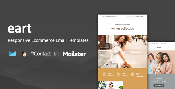 Eart Mail - Ecommerce Responsive E-mail Template + Online Access Eart Mail - Ecommerce Responsive E-mail Template + Online Access