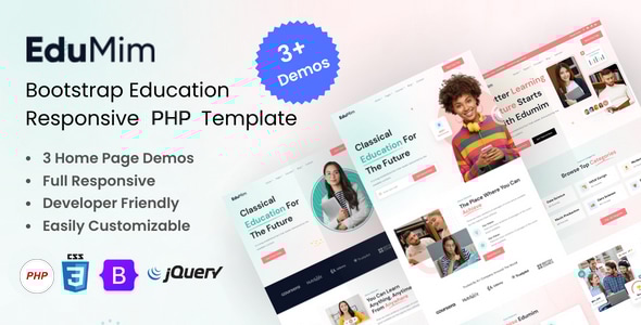 Edumim – Education & Online Course PHP Template Edumim – Education & Online Course PHP Template