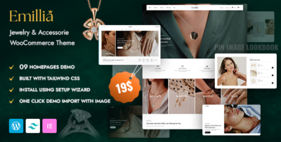 Emillia - Jewelry & Fashion Accessories WooCommerce WordPress Theme