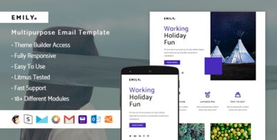 Emily - Responsive HTML Email + StampReady, MailChimp & CampaignMonitor compatible files