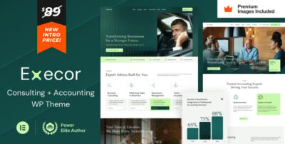 Execor - Accounting and Management Consulting WordPress Theme