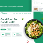 Foodezza - Unbounce Food Landing Page Template