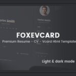 Foxevcard - Premium Resume/ CV Html Template