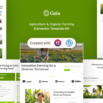 Gaia - Agriculture &Organic Farming Elementor Template Kit v1.0