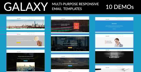 Galaxy - 10 StampReady Responsive Multipurpose Email Templates Galaxy - 10 StampReady Responsive Multipurpose Email Templates