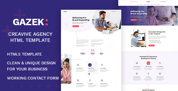 Gazek - Agency Portfolio HTML Template Gazek - Agency Portfolio HTML Template