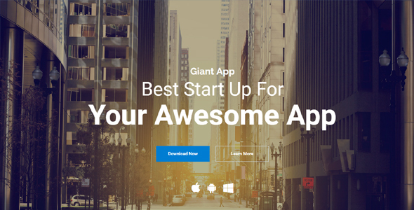 Giant App - An App Landing Template Solution Giant App - An App Landing Template Solution