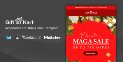 Gift Kart - Christmas Email Template + Online Access