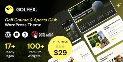Golfex - Golf Course & Sports Club WordPress Theme