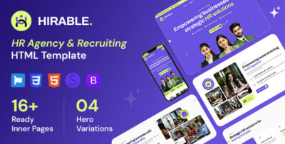 Hirable - Human Resources & Recruiting HTML Template