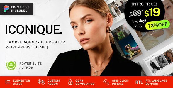 Iconique - Fashion Model Agency WordPress Theme Iconique - Fashion Model Agency WordPress Theme