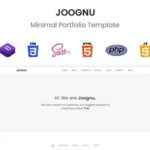 Joognu - Minimal Portfolio Template