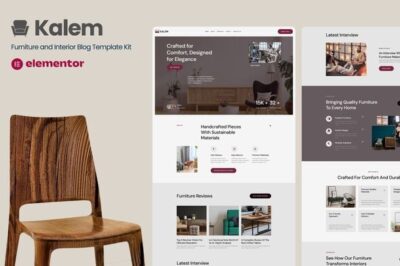Kalem - Furniture & Interior Design Blog Elementor Template Kit