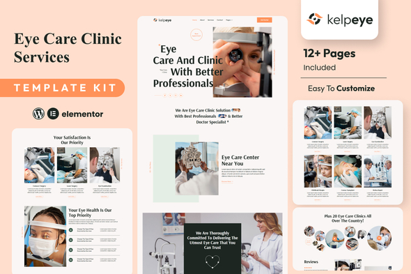 kelpeye---optometrist-eye-care-elementor-template-kit.jpg Kelpeye - Optometrist &Eye Care Elementor Template Kit v1.0 - Image 1